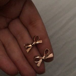 Kate Spade rose gold earrings